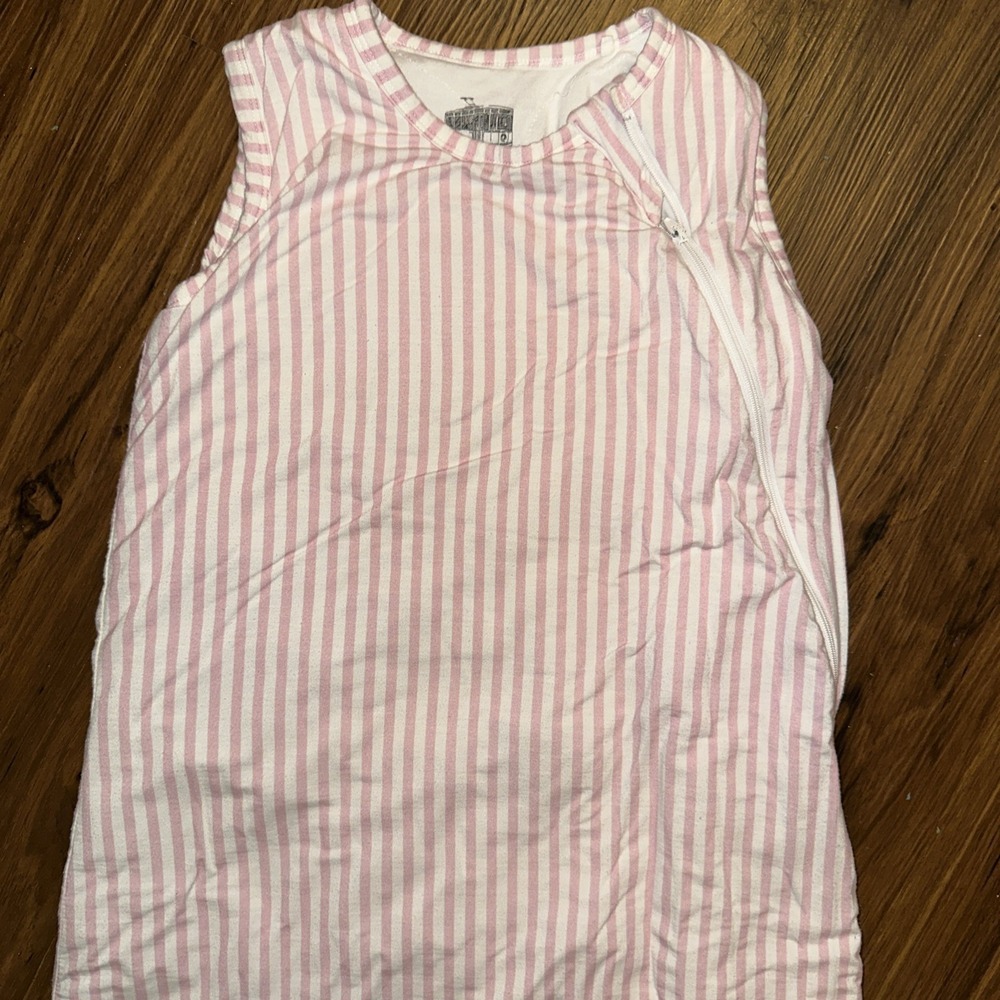 Uptown Baby Sleep Bag Sack 18-36 Months Pink Mini Stripes Bamboo
